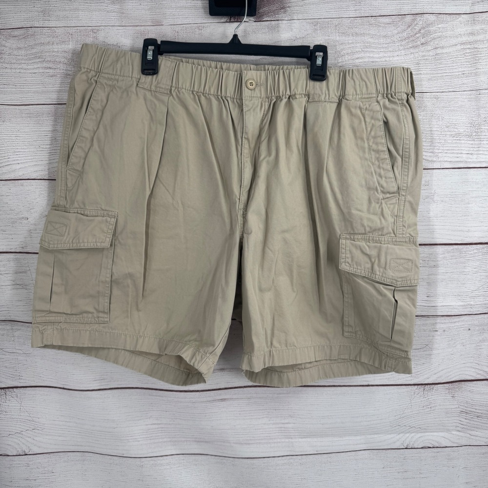 Tommy Bahama Cargo Shorts Mens 2XLB‎ Elastic Waist Cotton Casual